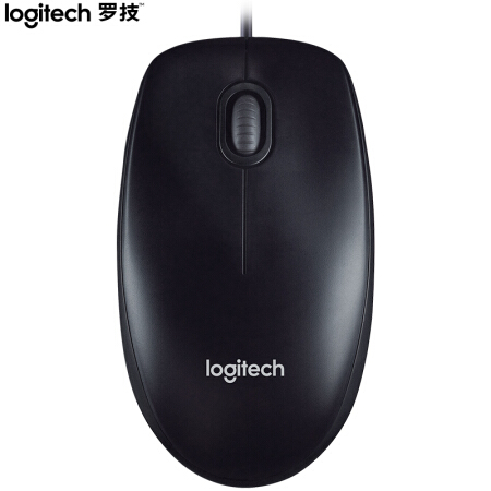罗技 M90 有线鼠标   USB接口 黑色(单位 个)